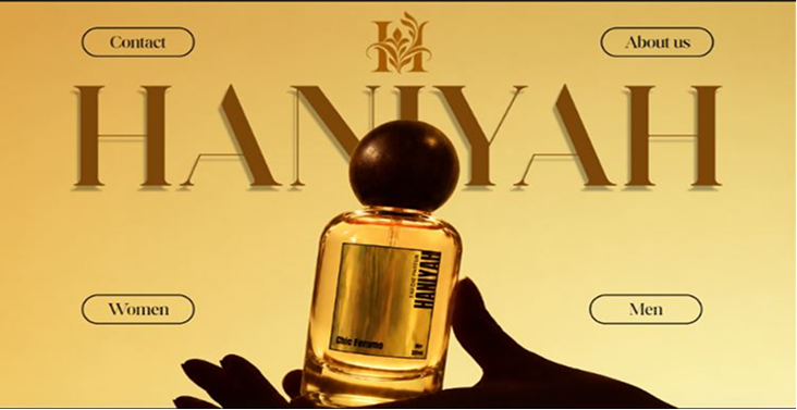 HANIYAH perfume website preview
