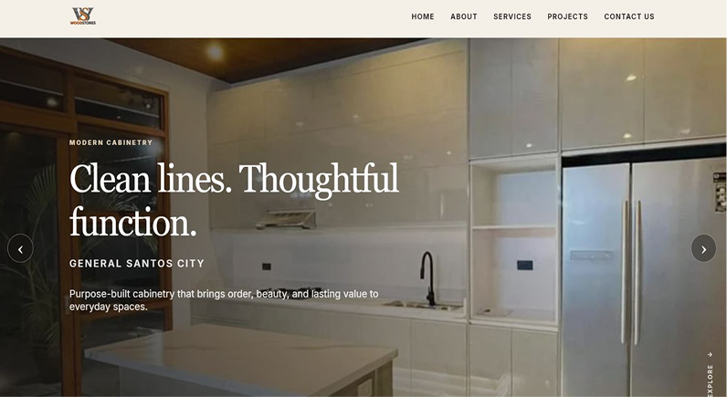 WoodStones website preview